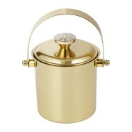 Society Home Mother of Pearl Detailed Ice Bucket Gold 18x16x15cm