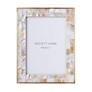 Society Home Mother of Pearl Inlay Photo Frame 5x7'' Natural 22x17x2cm