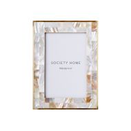 Society Home Mother of Pearl Inlay Photo Frame 4x6'' Natural 19x14x2cm