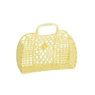 Sun Jellies Retro Basket Small Yellow 25x22x11cm
