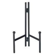 Amalfi Plate Stand/Easel Small Black Open 25x15x26cm/Closed 19x2x26cm