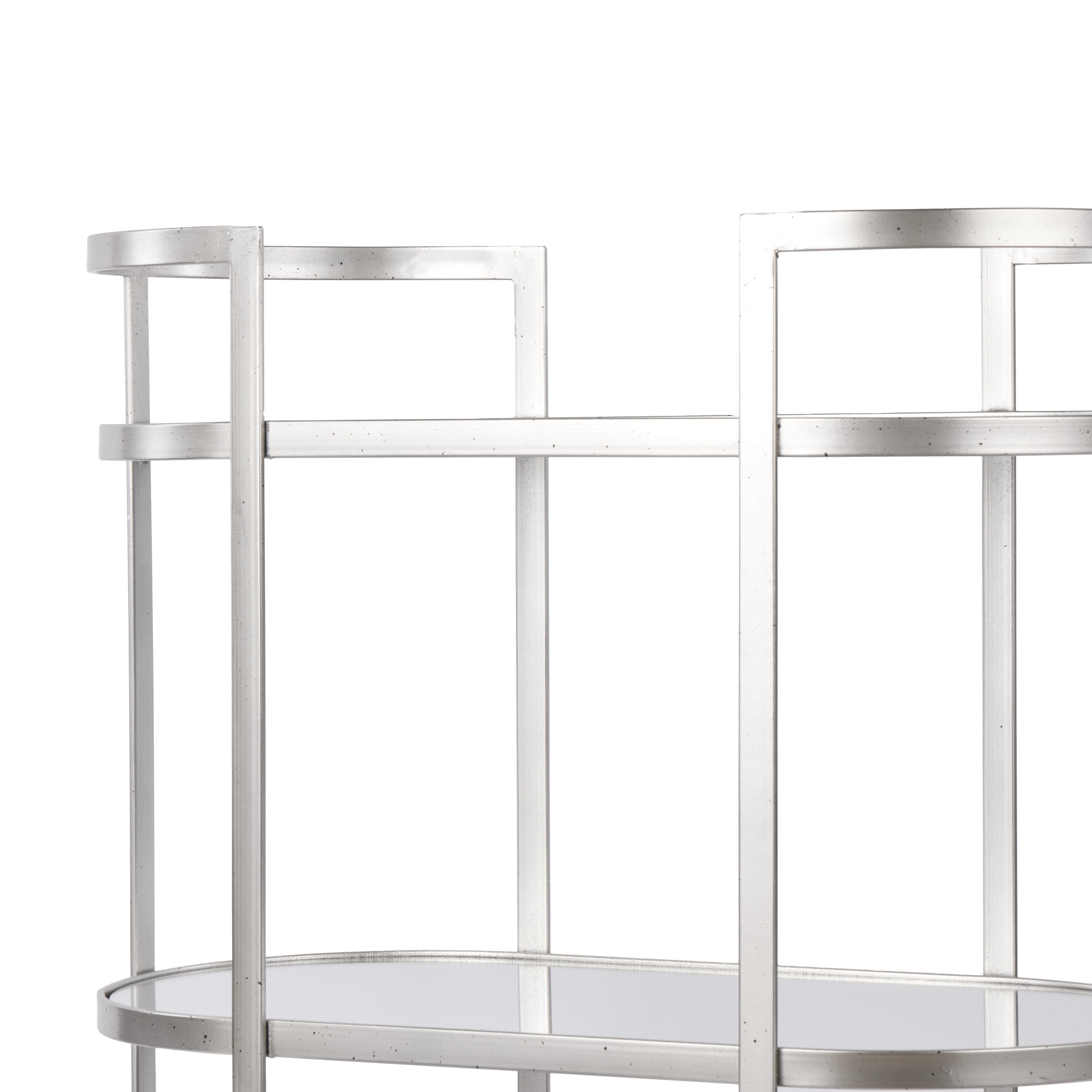Amalfi Arden Bar Cart Kitchen Wine Alcohol Serving Drinks Trolley Antique Silver - Picture 4 of 6