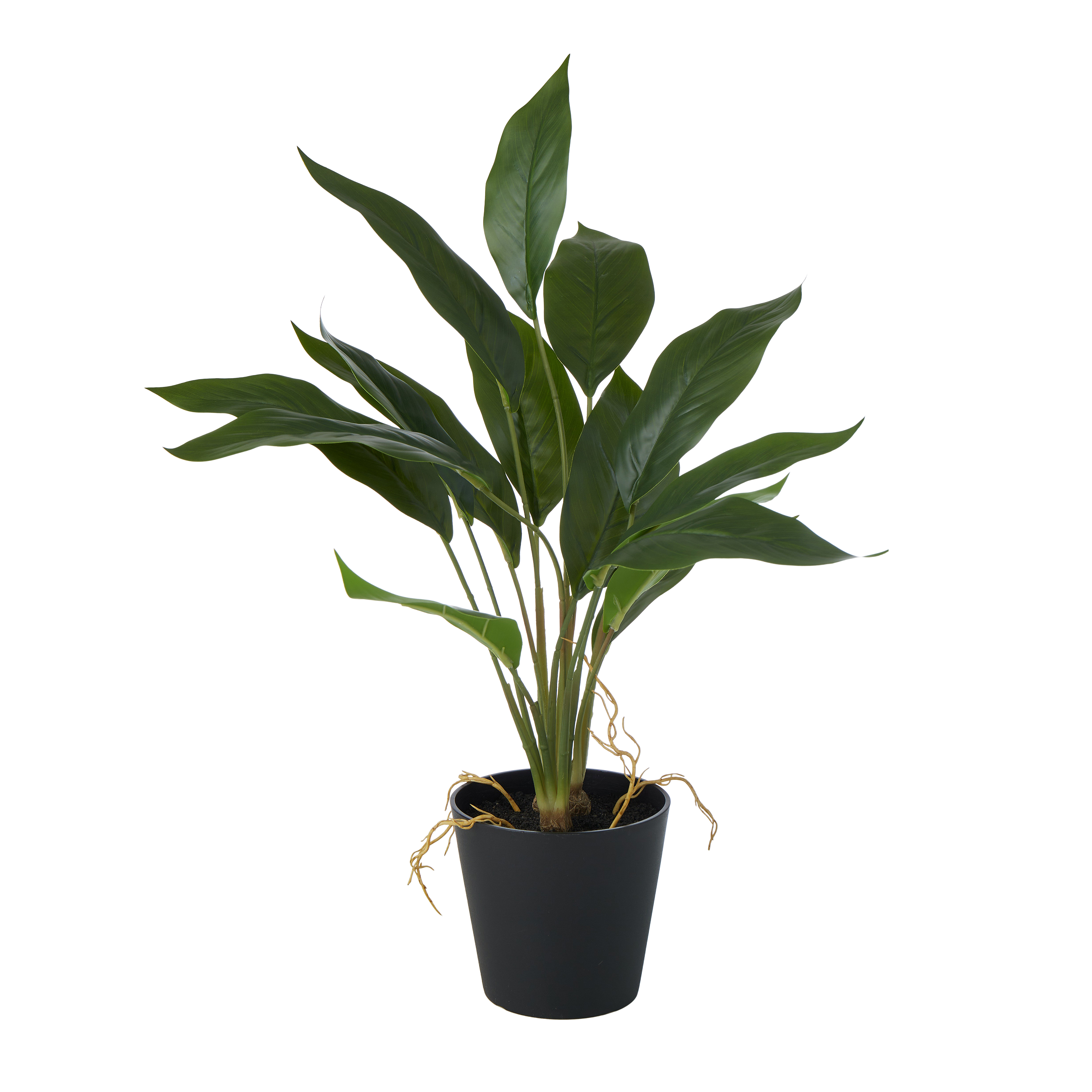 Rogue Artificial Peace Lily Plant in Pot Fake Indoor Potted Plant Home Decor - Picture 1 of 4