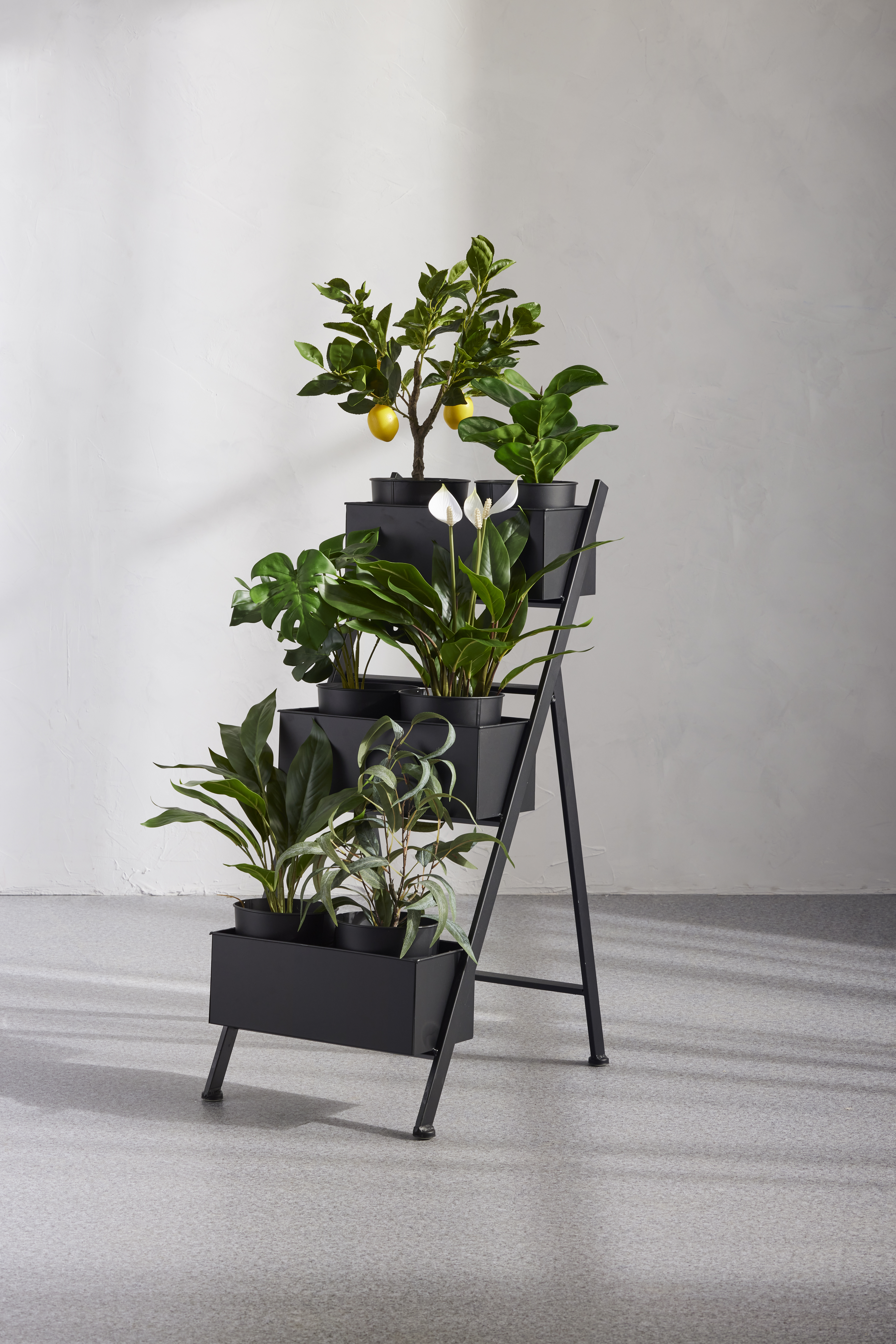 Rogue Artificial Peace Lily Plant in Pot Fake Indoor Potted Plant Home Decor - Picture 3 of 4